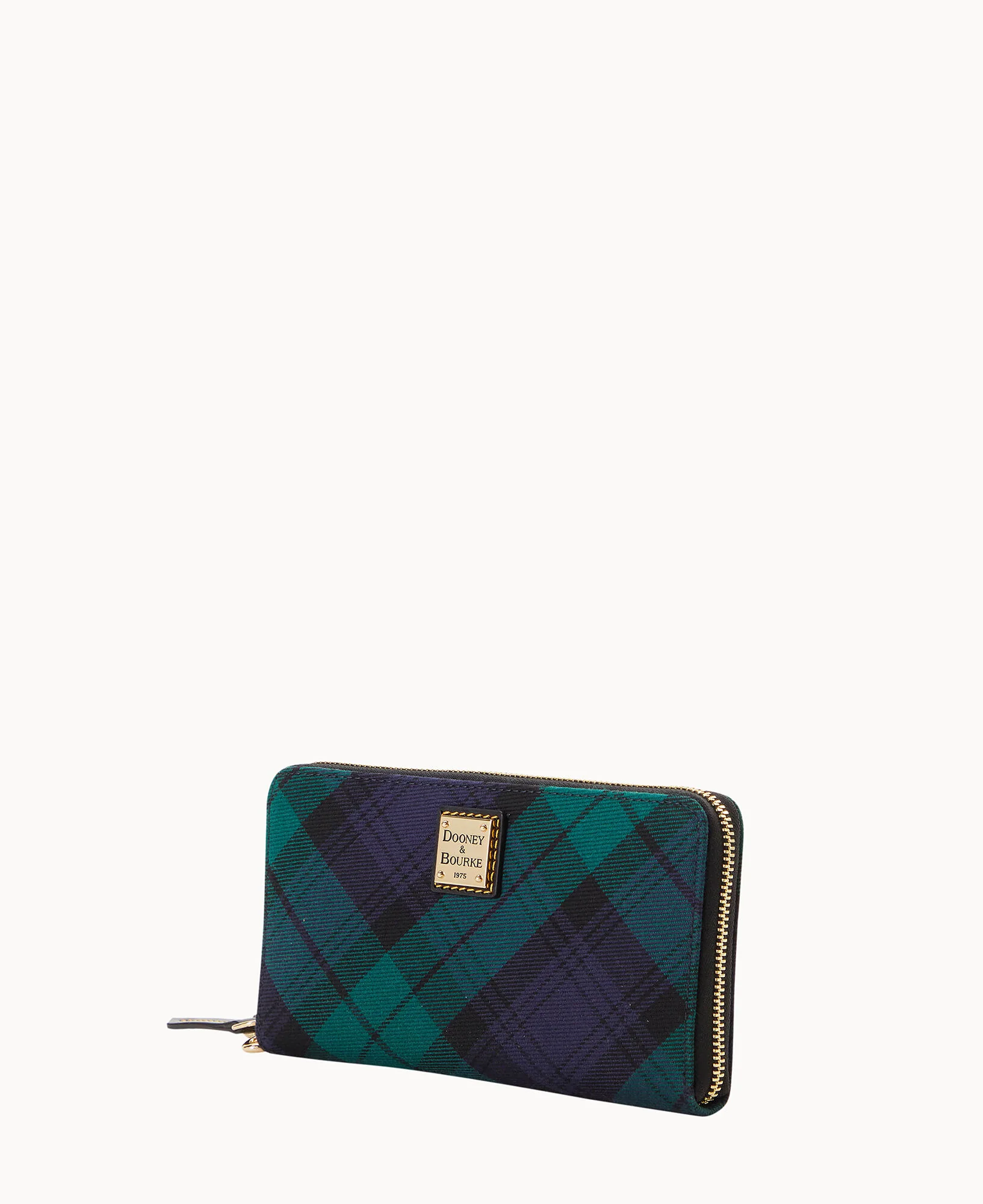 Tartan Large Zip Around Wristlet Crossbody - Image 7