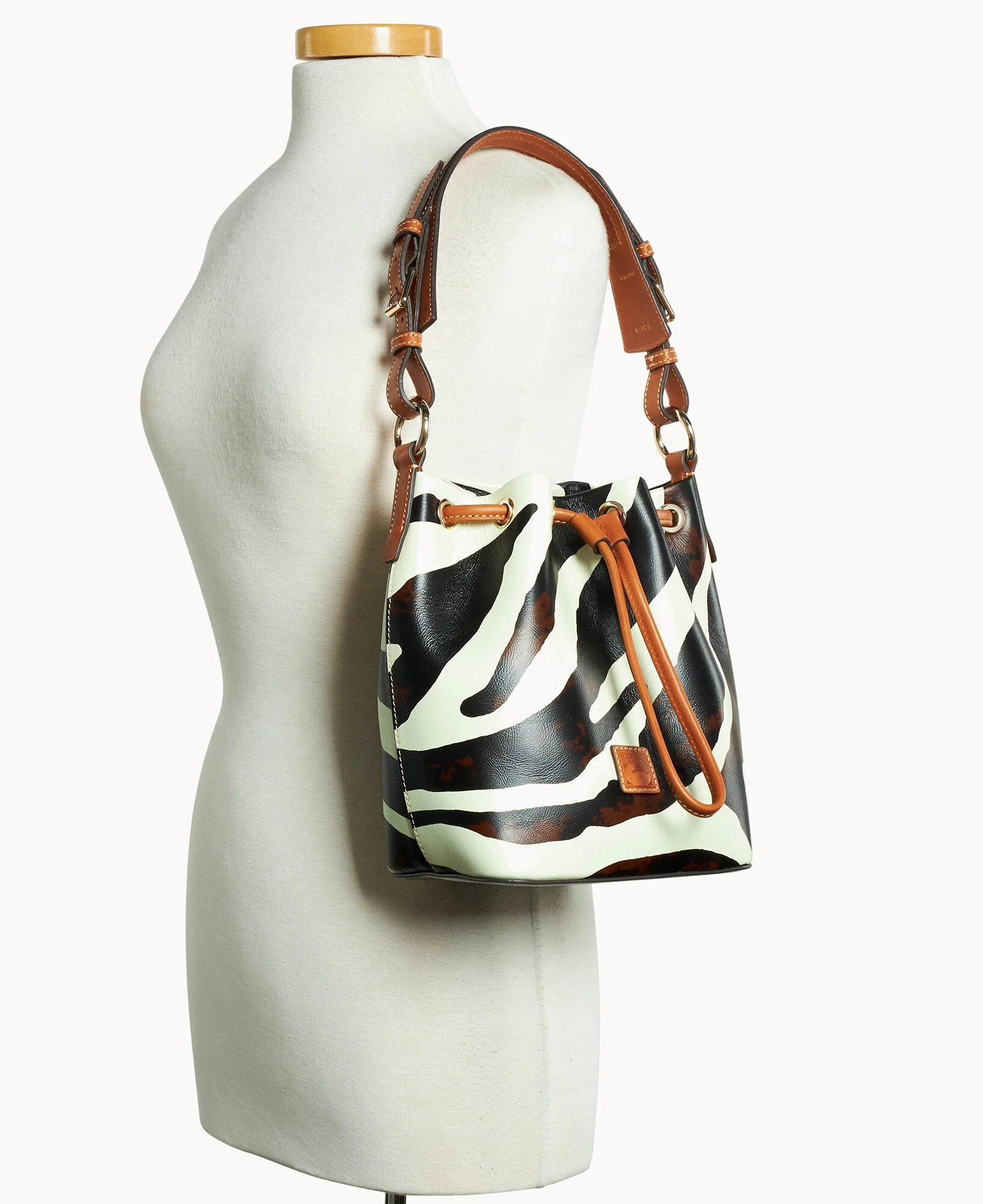 Zebra Leather Small Drawstring - Image 4